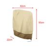 Folding Lounge Chair Cover Windproof Drawstring Sunproof Shelter Stacking Patio Chair Cover for Garden Garage Outdoor Lawn Yard