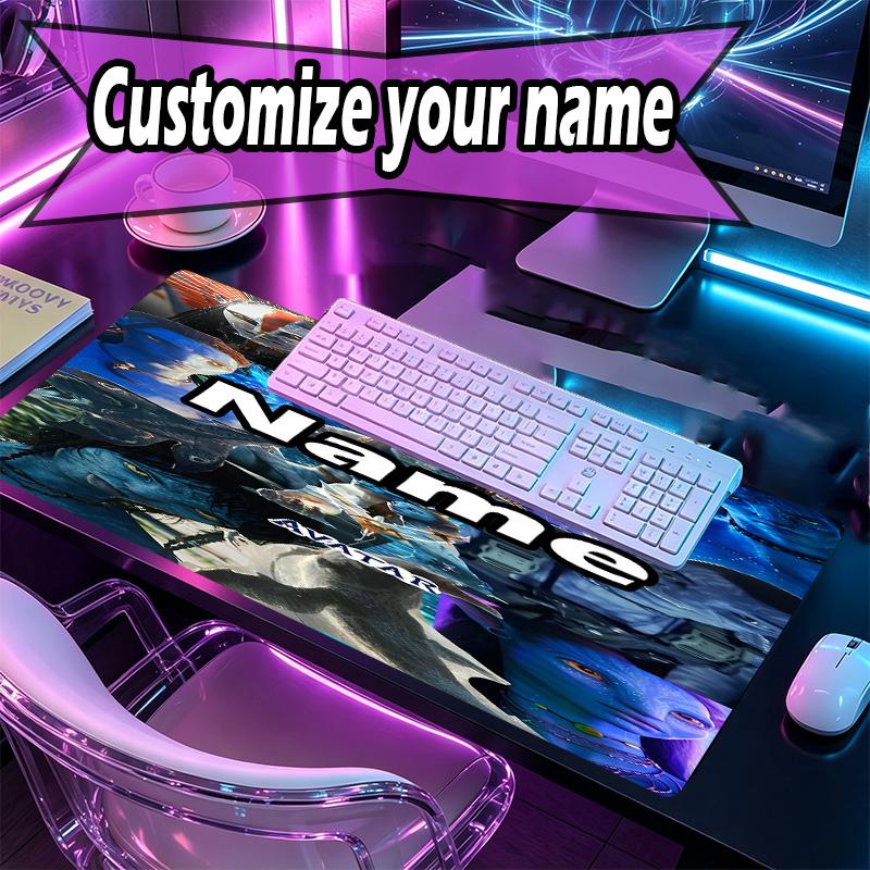 Custom Name Personalized Avatar Pattern Mousepad, Laptop PC Desk Mat, Decorative Desk Mat for Home Keyboard Pad Gift