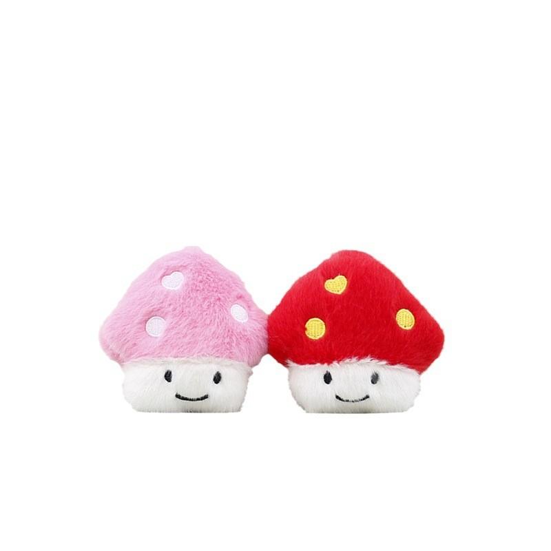 Adorable Plush Mushroom Keychain Cartoon Stuffed Toy For Girls Cute Gift Accessory