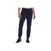 Under Armour Einfarbige Kordelzug-Hose mit Bündchen für Damen, lässig, marineblau 1348447-410