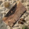 Film T-Top Gun M-Maverick Towel Soft Lightweight Anti-Sand Large Beach Towel Quick-Drying Bath Sports Family