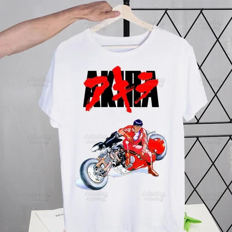 Akira Anime Manga Japanese T Shirt Men Retro Tops Tees Harajuku Neo Tokyo Shotaro Kaneda Tshirt Streetwear Hip Hop T-shirts