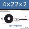 Thickened Black Flat Washer: Enhanced Round Metal Spacer for Home Use