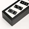 Black Resin Mdf Domino Box | Mdf Storage Case