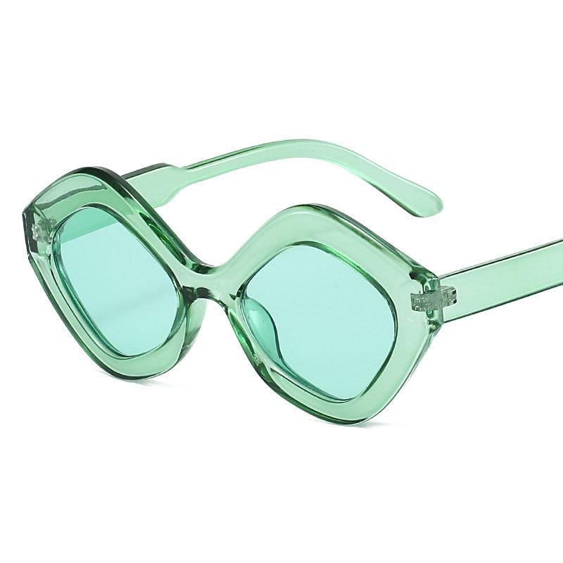 Vintage Rhombus Sunglasses Women For Men Luxury Brand Designer Sun Glasses Punk Popular Outdoor Vacation Big Frame Shades Uv