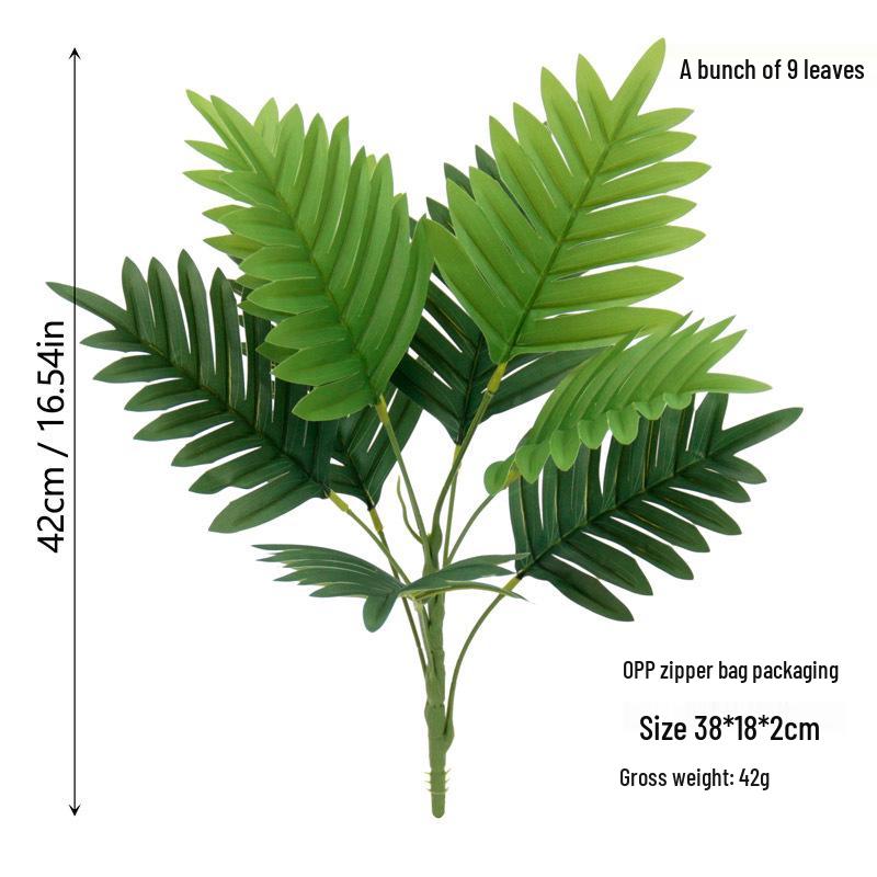Areca Palm Green Plant Simulation with Potted Palm Leaves for Indoor/Outdoor Decoration – Fake Tree Bonsai Ornament
