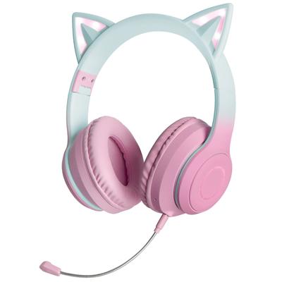 GHDVOP Orecchie da Gatto Orecchie da Gatto Wireless Per Cablato e Wireless Include Colore Arcobaleno Include Manuale di Istruzioni Giapponese Comodo per Dimensione Orecchie da Gatto Per