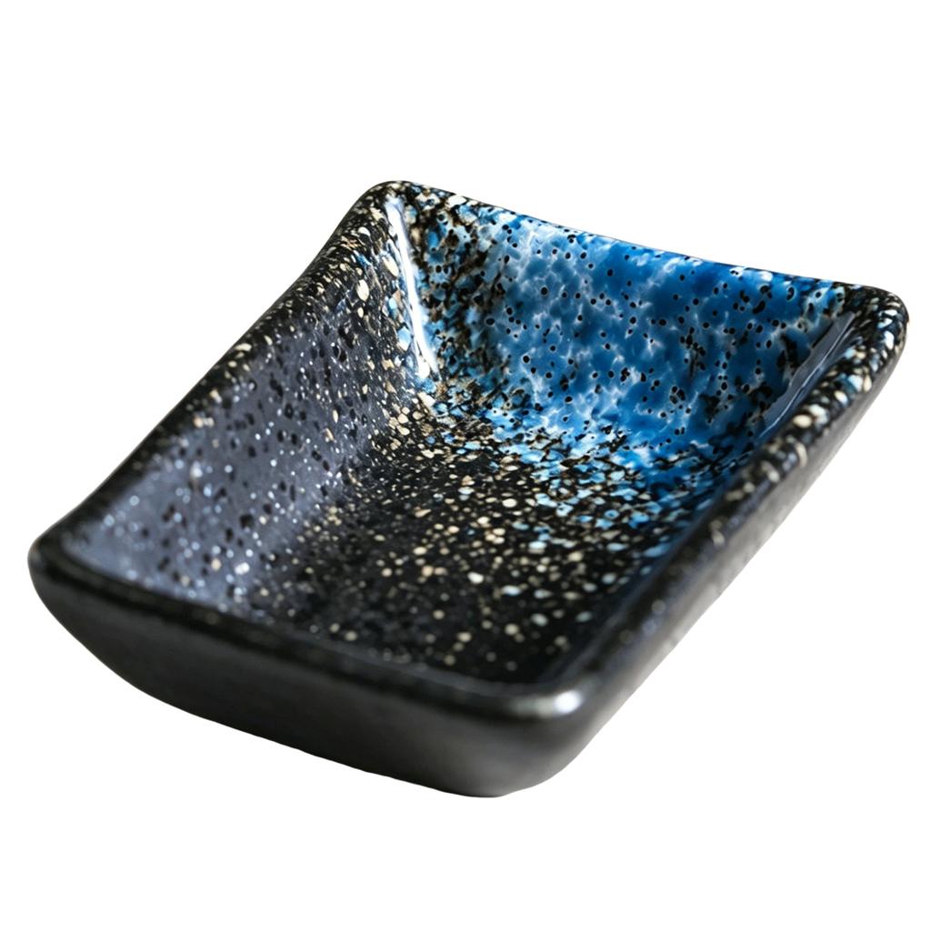 Japanese Sauce Rectangular Dish Household Seasoning Dish Mustard-Soy Small Dish Ceramic Plates Tableware Home Kitchen Supplies