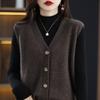 Sweater Vest Spring Autumn Warm Fashin Korean Soft Loose Knit Vest V-neck Knitwear Pullovers Short Style Sweater Vest