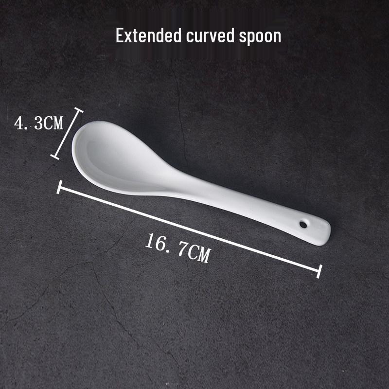 Korean-Style Ceramic Soup & Dessert Spoon Set