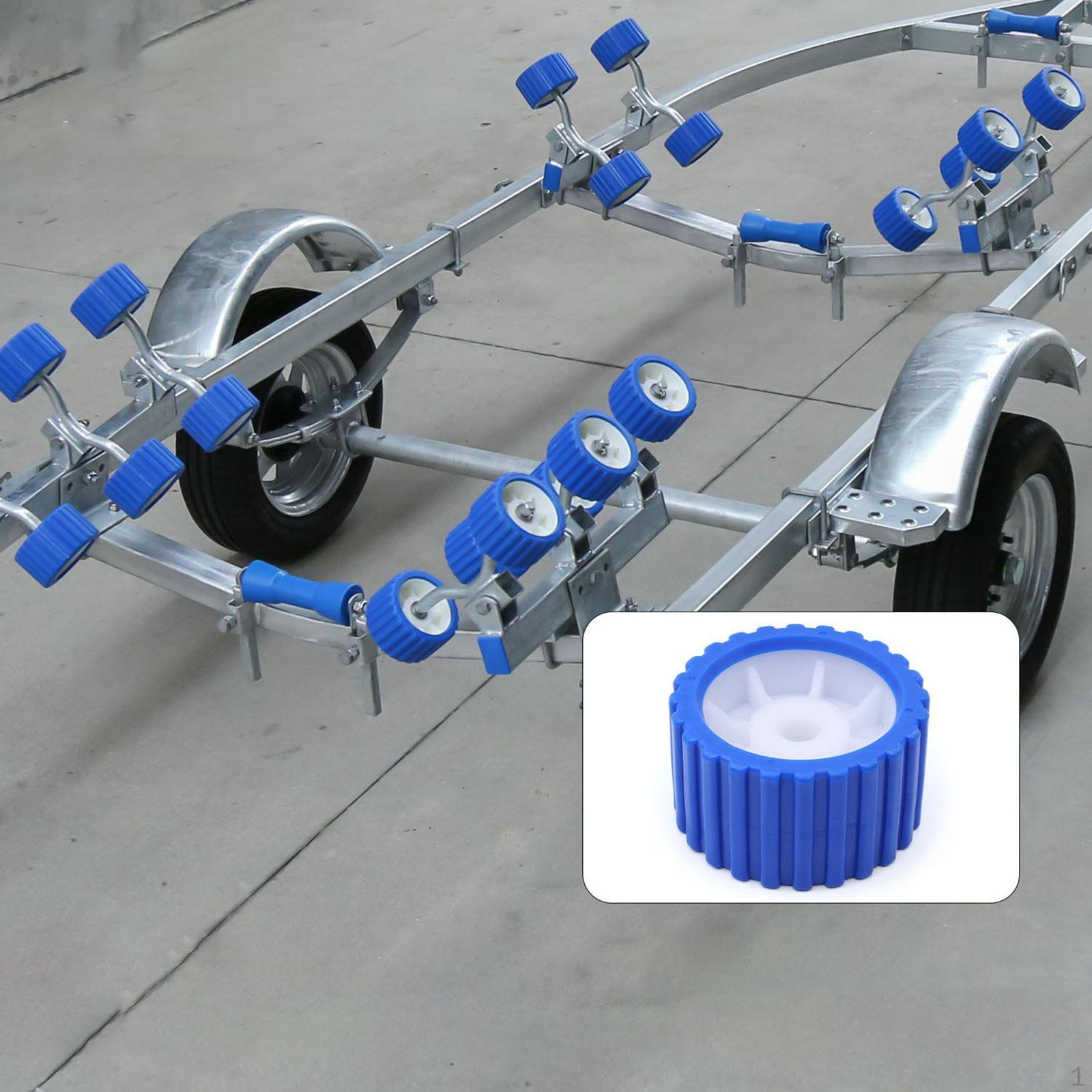 

12,2 см Роликовый узел ЕВА с ребрами для лодочного прицепа Легко установить аксессуары для загрузки Ударный синий