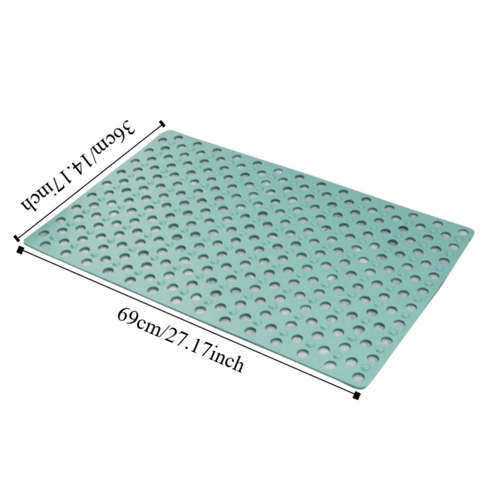Suction Cups Shower Stall Mat Anti Slip Non-Slip Safety Bathtub Floor Mats Machine Washable Drainage Holes Bathroom Mat