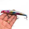 Cracked Wave Minnow Fishing Lure, 12cm/12.5g - Sea Fishing Bait with Hook