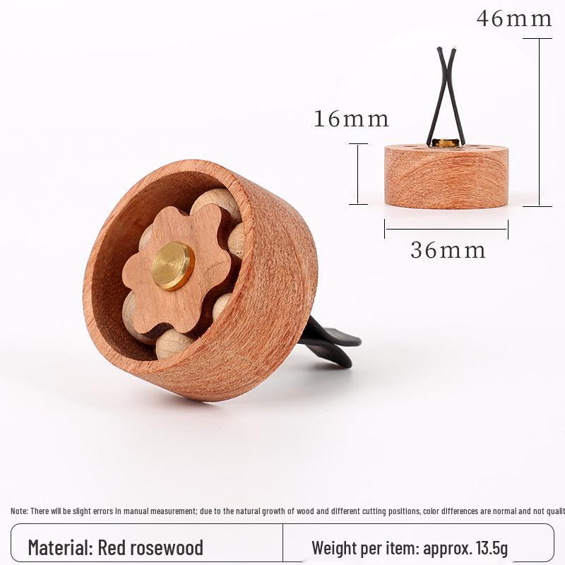 Wood Scented Essential Oil Car Air Freshener & Volcanic Stone Diffuser Ornament