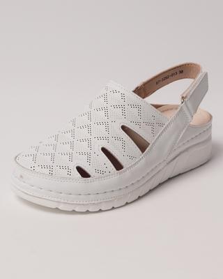 Sandale cu platformă Lifexpert 3252 36 albe piele