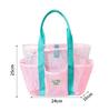 Large Capacity Mesh Beach Tote Bag for Outdoor Use
