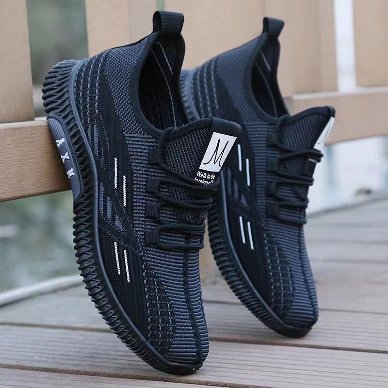 Primavera, estate e autunno, nuove scarpe da uomo traspiranti, versatili, casual e ammortizzate, in mesh intrecciato.