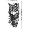 1 Sheet Forest Tribal Wolf Temporary Tattoos For Men Women Arm Leg Tatoos Waterproof Realistic Fake Tattoo Stickers Long Lasting