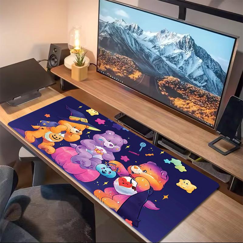 Care Bears2 Print Cushion Non-slip Laptop Tablet Big Mousepad XXL Mat Mini PC Playmat With Lock edge