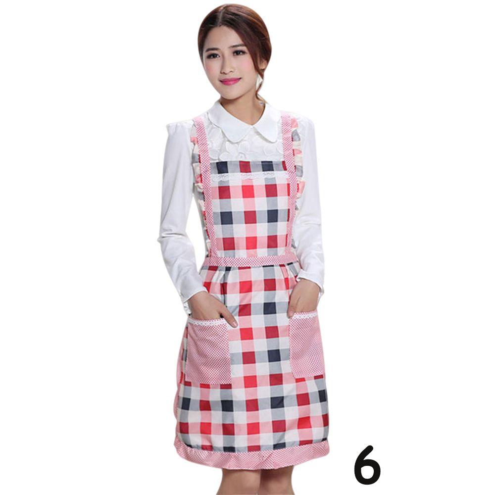 

Home Restaurant Bib Waterproof Cooking Apron Household Cleaning Tools Women Apron Kitchen Supplies 6
