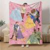 1pc Disney Princesses & Prince Blanket Home Decor, Couch Throw, Outdoor, Gift for Friends, Flannel Blanket, Perfect for Bedroom, Living Room