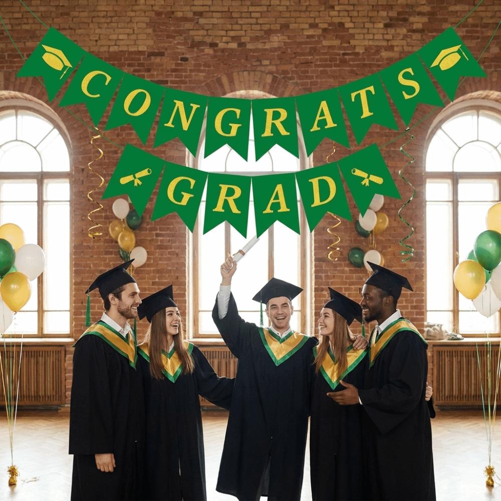 Creative Graduation Banner Garland Celebration Paper Pull Flag  School Celebrations