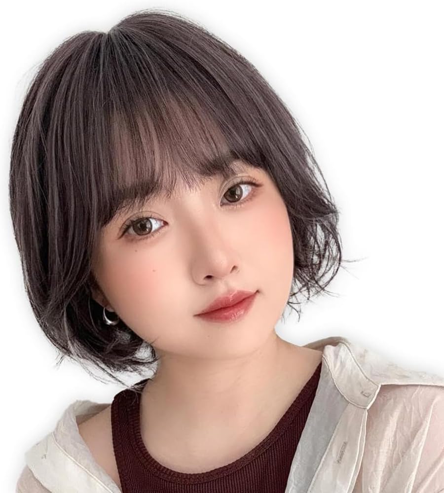 

Прохладный к голой коже Короткий Полный [Брайтлара] Парик, На ощупь, Боб, Женский, Парик, hf2036-FP-M