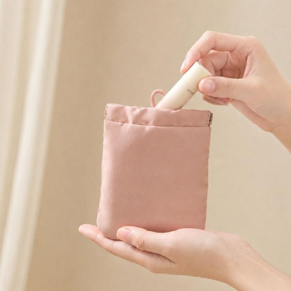 Portable Eyewear Storage Bag Soft Earphone Bag Automatic Closing Makeup Pouch Reading Glasses