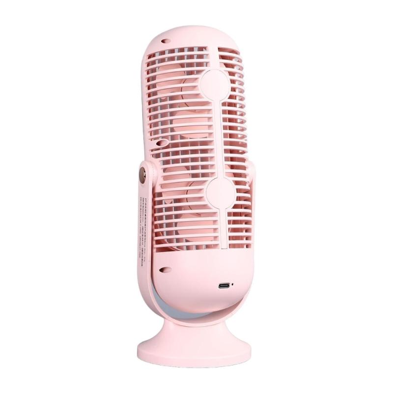 Desktop Tower Fan USB Powered 5 Speed Adjustable Brushless Desk Fan with LED Display Quiet Table Cooling Fan for Home