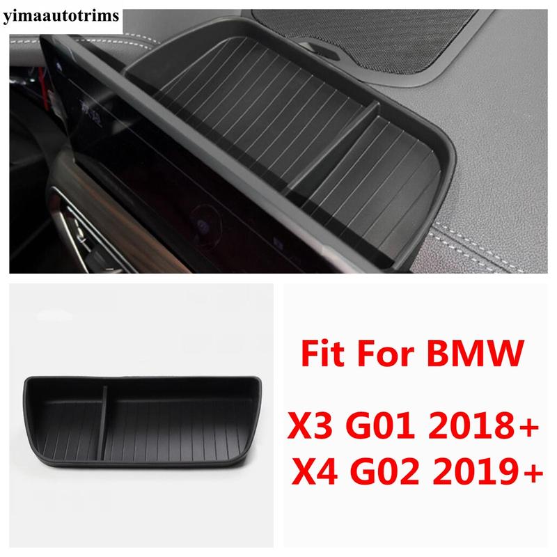 Caja de Almacenamiento de Instrumentos del Salpicadero del Coche Soporte Contenedor Portavasos Bandeja Accesorios Para BMW X3 G01 2018 - X4 G02 -