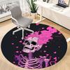 1pc Skeleheart Office Round Area Rug, Under Office Chairs Bedroom Living Room Home Decor, Room Deco