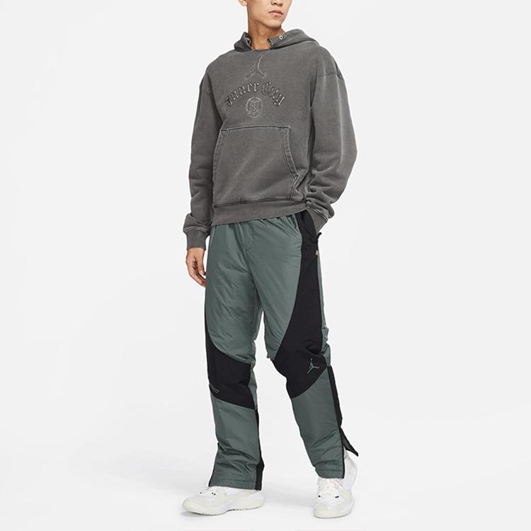 Jordan Logo Pattern Woven Casual Sports Eco-Friendly Water-Resistant Quilted Pants Men Bottoms Spear-Leaf-Green DC9659-387