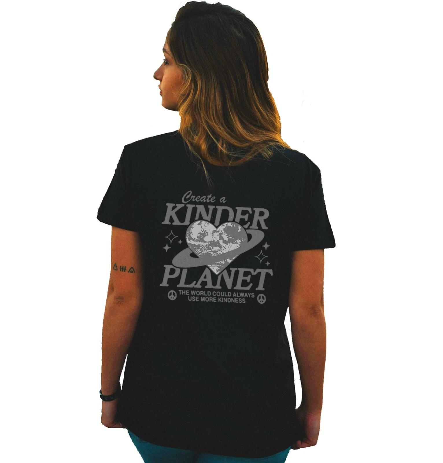 

Unisex Slim Fit T-Shirt - Kinder Planet Student y2k Original Gift Him Her Couple 2XL