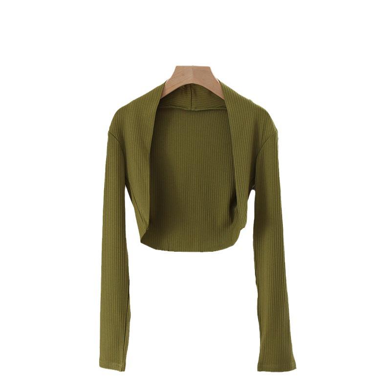 Women's Snowfall Style Cardigan: Lightweight Spring & Autumn Shawl, Cropped Air-Conditioned Jacket, Ballet Dance Camisole.