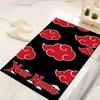 Custom 1Pc Akatsuki Cloud Flannel Personalized Rug Non Slip Floor Mat Soft Carpet for Living Bedroom Office Home Decor Gift
