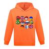 Kids Polandballs Countryballs Cartoon Hoodie Funny Girl  3D Printed Kids Sweatshirts Boys Trendy National Balls Pullovers
