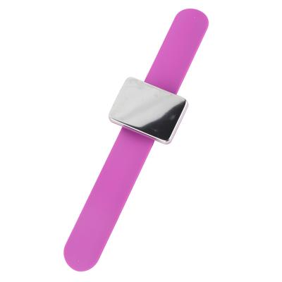 Bracelet Magnétique Porte-Pinces à Cheveux Collecteur d'Accessoires de Coiffure (pourpre)