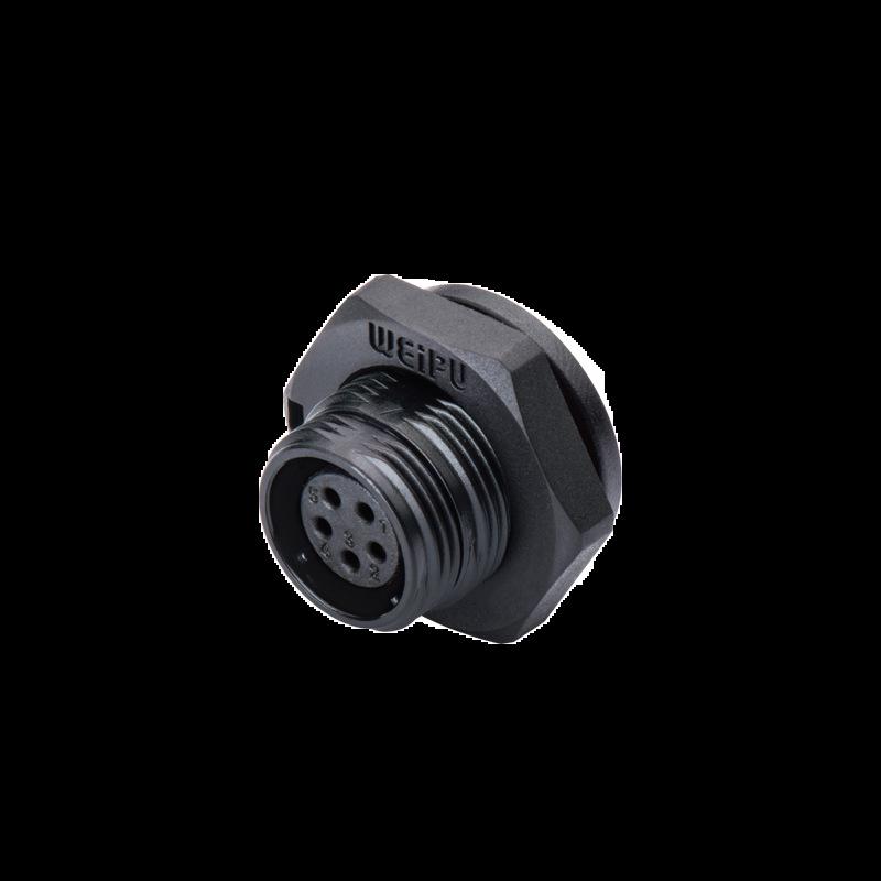 Weipu SP1315 IP68 Waterproof Aviation Front Nut Socket (2-9 Pin)