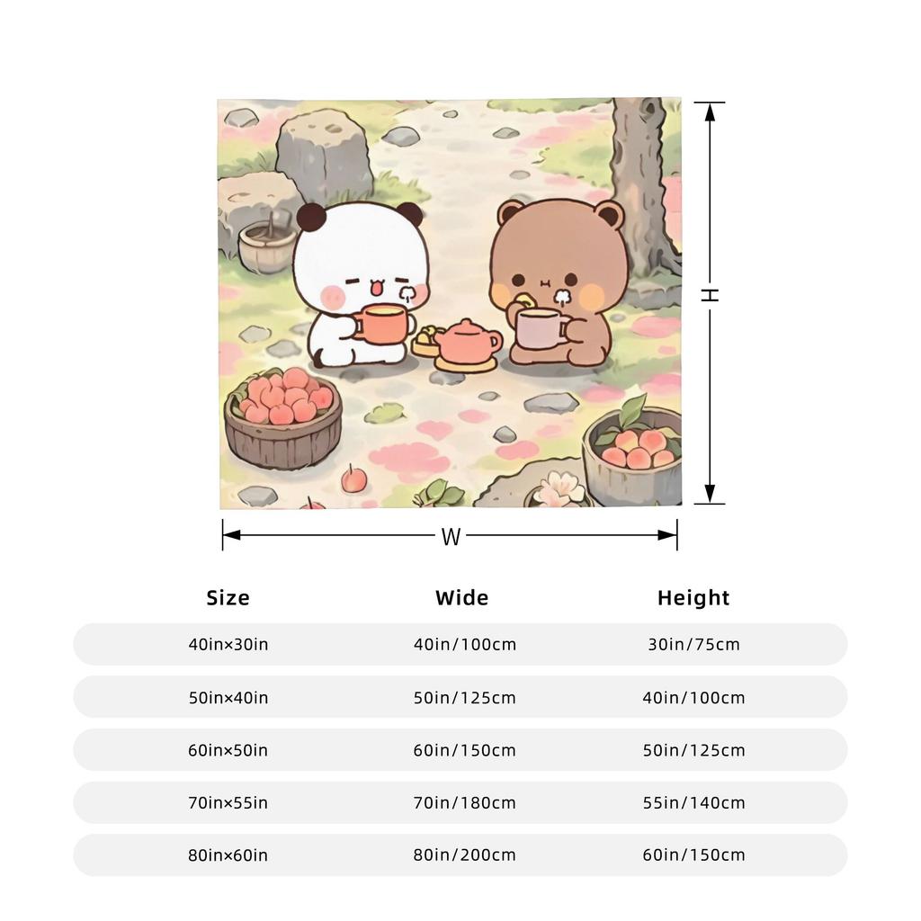Cute Cartoon Bubu Dudu Blanket Cover Flannel Throw Blankets Summer Air Conditioning Printed Soft Warm Bedspread