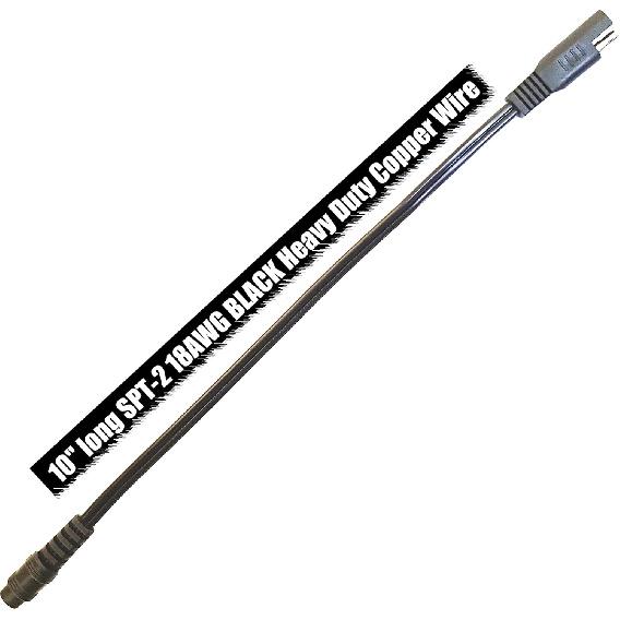 MOTOPOWER MP69006 10" SAE To Coax Female Adapter Cable SAE To DC Coax Motorcycle Heat Clothing Jack Adapter