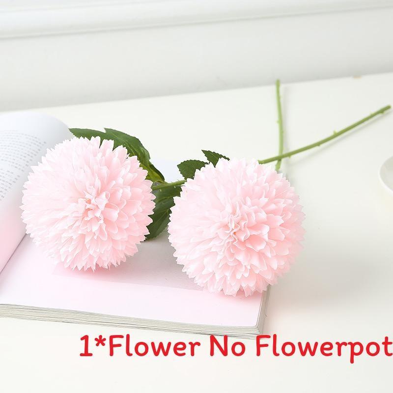 Floral Fake Ball Chrysanthemum Silk Flower For Party Decor And Props Photography