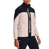 Under Armour Recover Woven Jacket Logo Print Color Block Woven Jacket Women Jacket Black 1360569-001