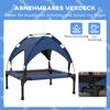 Cooling Raised Pet Bed W/ Washable Breathable Mesh, for Small Medium Dogs, 76 X 61 X 69.5cm - Dark Blue