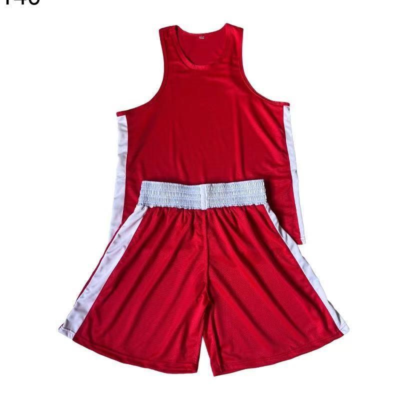 Breathable Quick-Dry Boxing Uniform Combat Sports Solid Color Martial Arts Training Gear