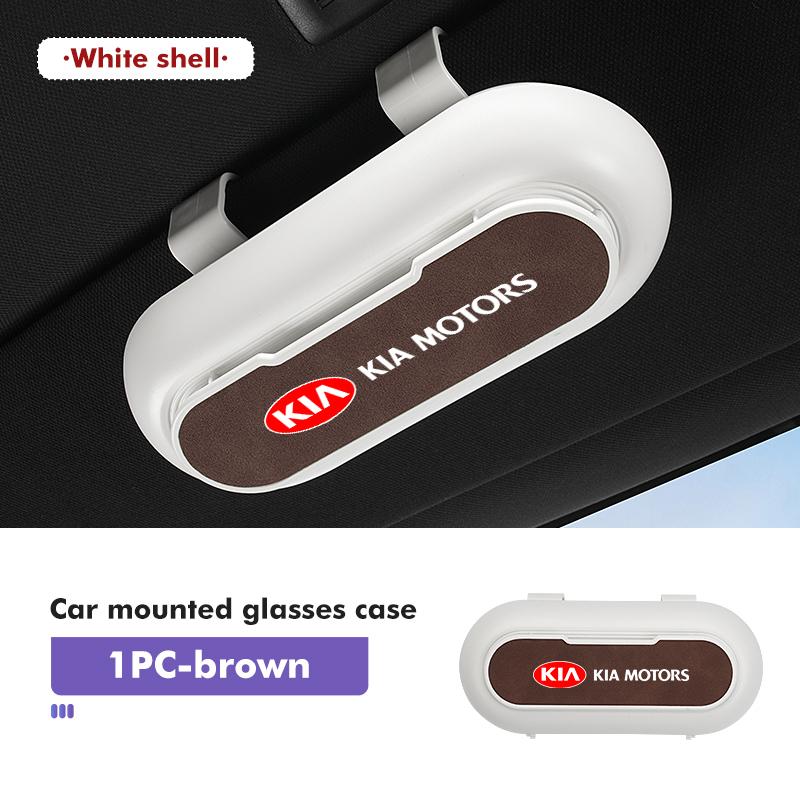 Car Portable Sun Visor Sunglasses Holder Case Glasses Boxes Interior Accessories For KIA Ceed Sportage Rio K5 K2 Optima Cerato drlqc11
