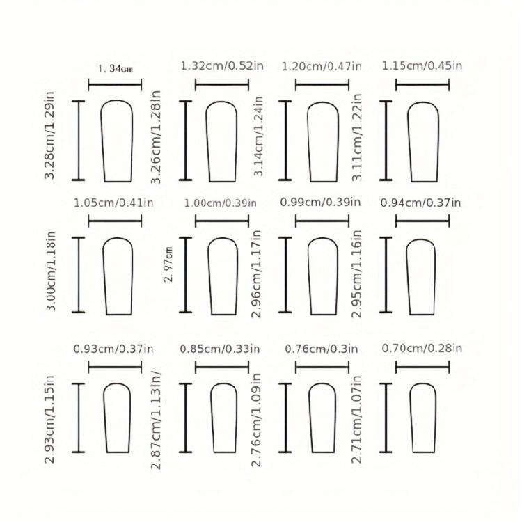 24 Pcs Flowers Press On Nail Medium Ballerinas Stick On Nail Glossy Artificial Nail Valentines Day False Nail