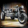 808 Teile Vintage Motorrad Modellbausteine Set für Wohn- & Bürodekoration Ideales Geschenk Ausstellungsstück Sammlerstück Modellbausatz
