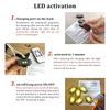 1/6PC Car Motorcycle RGB LED Strobe Lights LED Flash Position Wireless Light Aircraft Airplane Helicopter Warning Lights