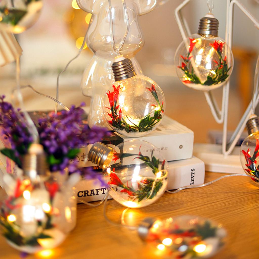 Simulation Flower Lights String Lights Scene Arrangement Bulb Horn Flower Decoration String Lights
