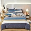100% Cotton 3 Piece Duvet Cover Set with 2 Pillowcases for Single Double Queen King Size Bedding